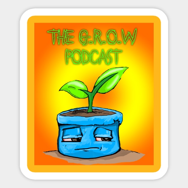 The G.R.O.W. Podcast Sticker by Art Of Lunatik